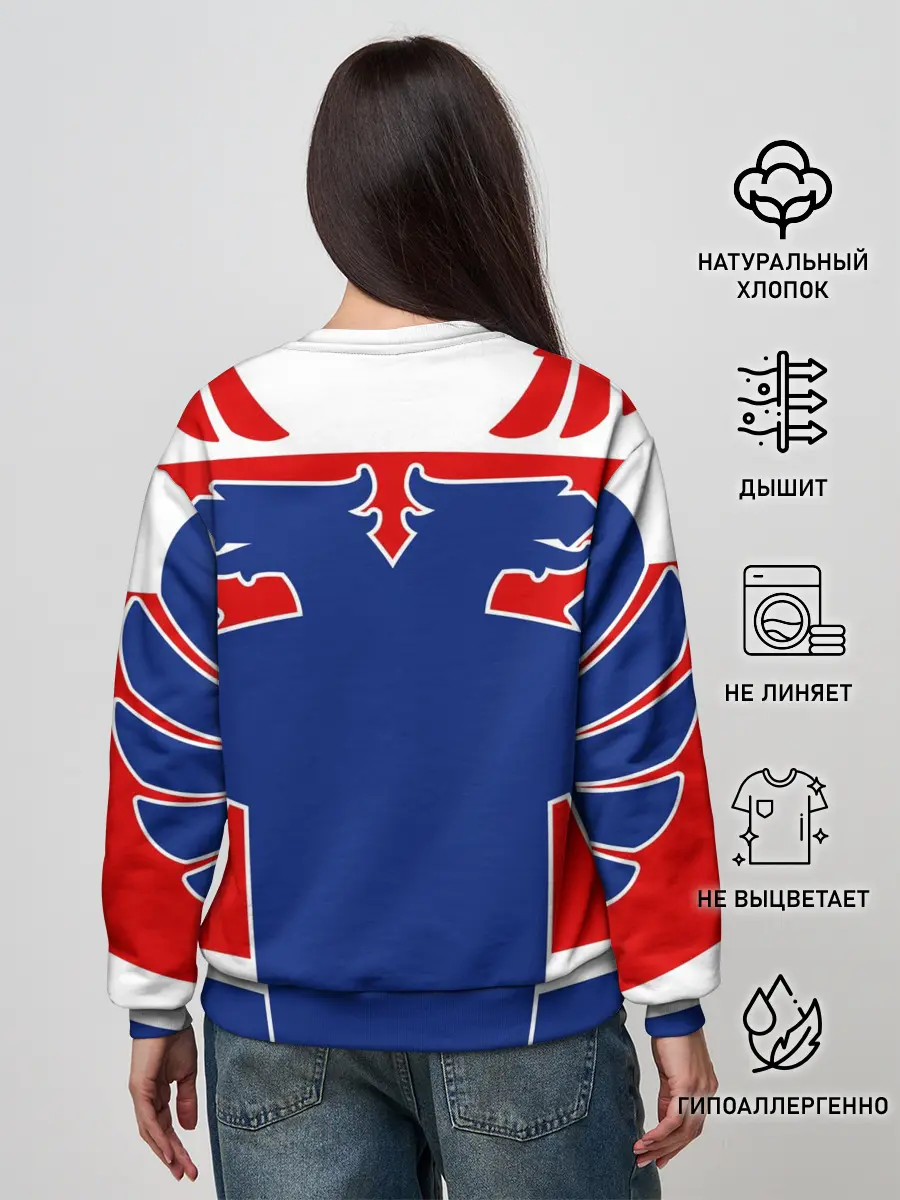 Женский свитшот / Русский хоккей