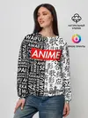 Женский свитшот / Anime black&white