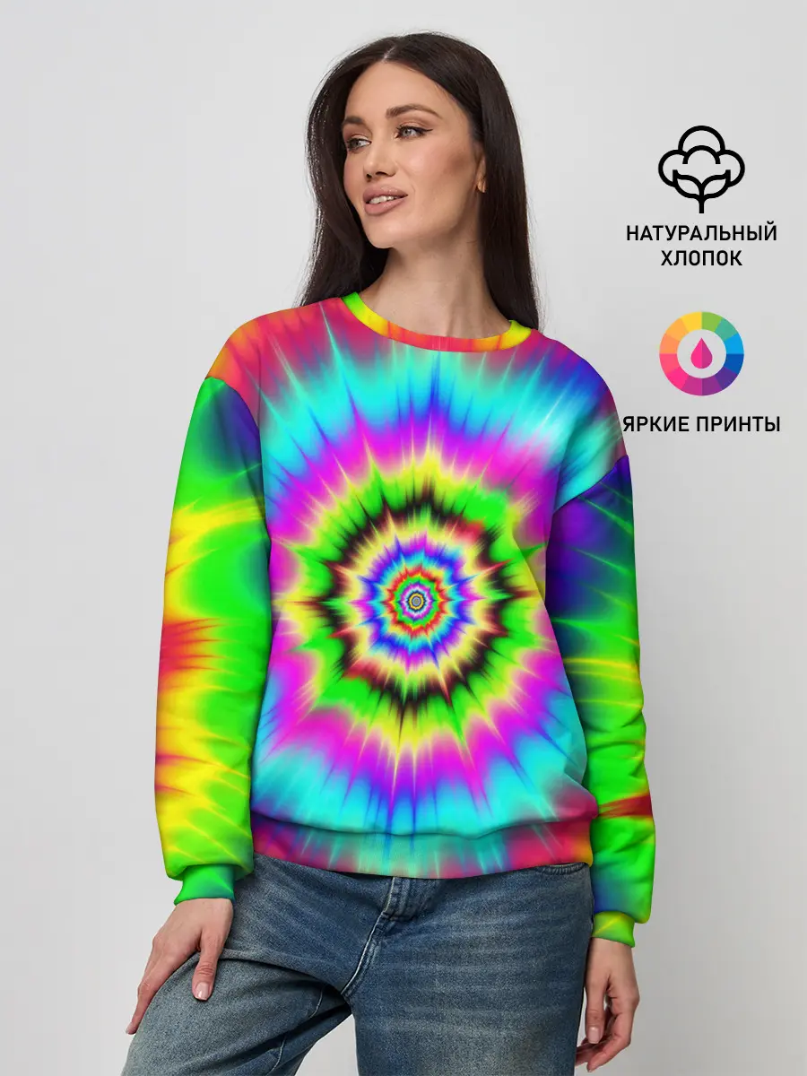 Женский свитшот / ОПТИЧЕСКИЙ УЗОР