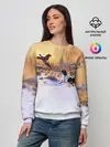 Женский свитшот / Собака и фазан