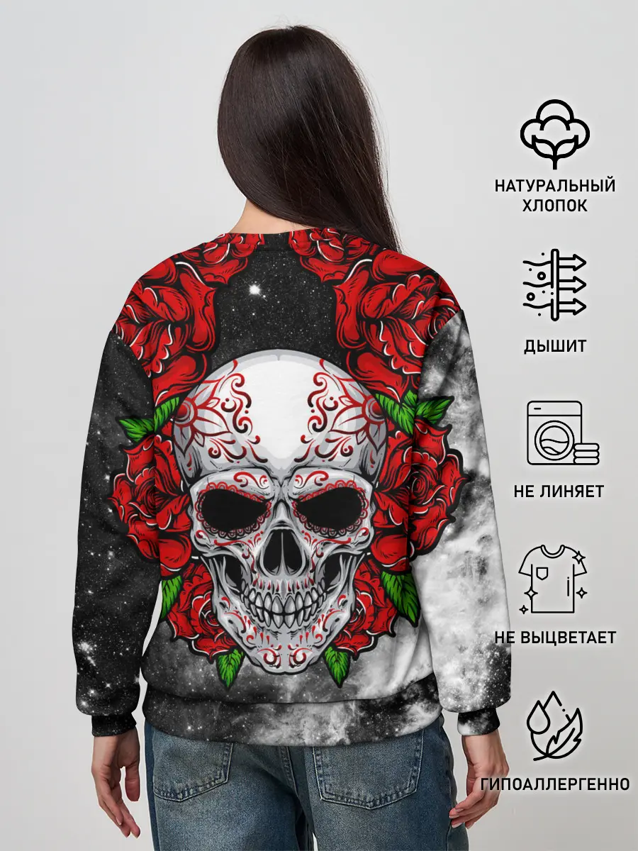 Женский свитшот / Skull and Roses