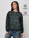 Женский свитшот / Turquoise Octagon