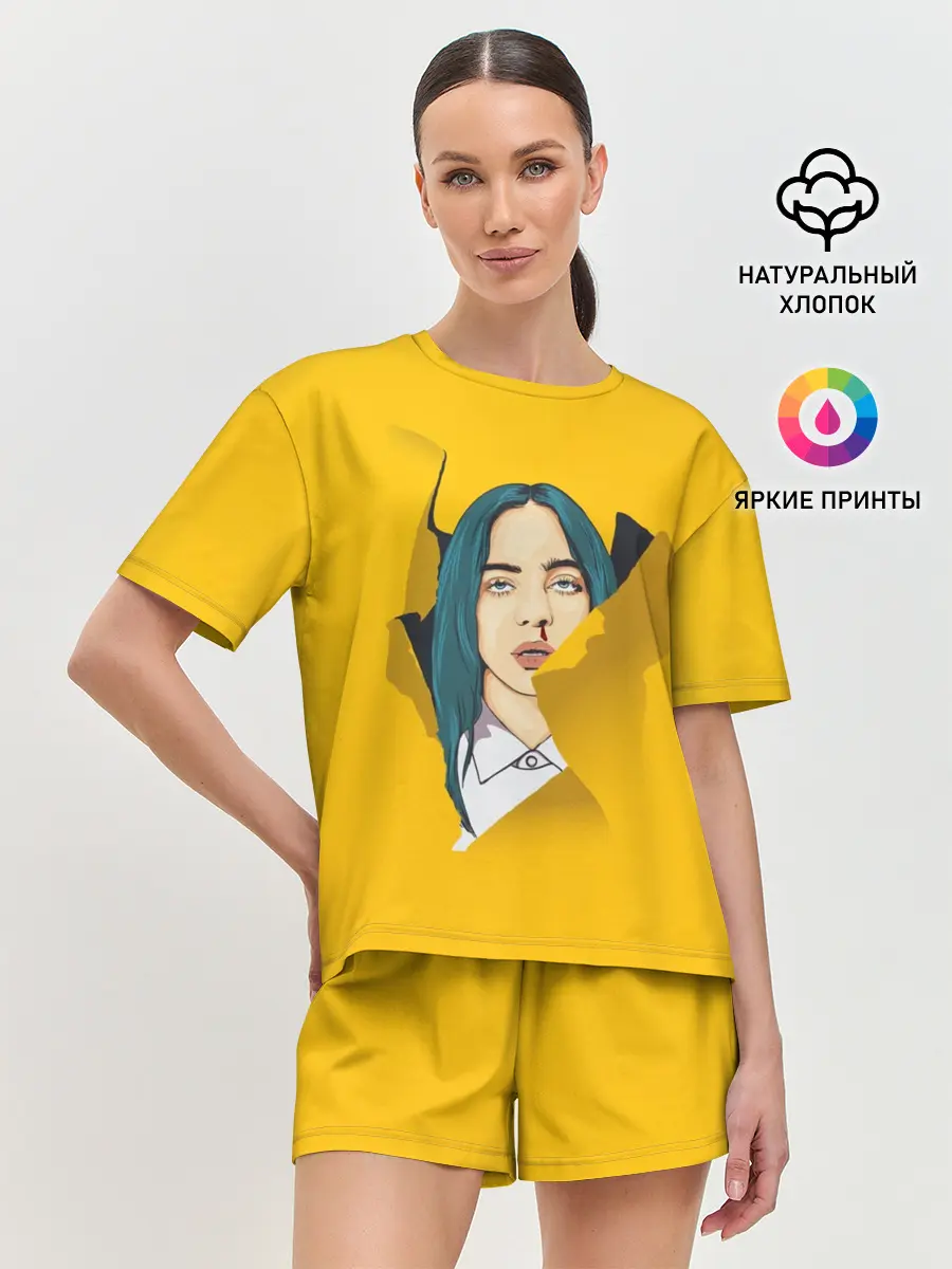 Женская пижама с шортами / Billie Eilish