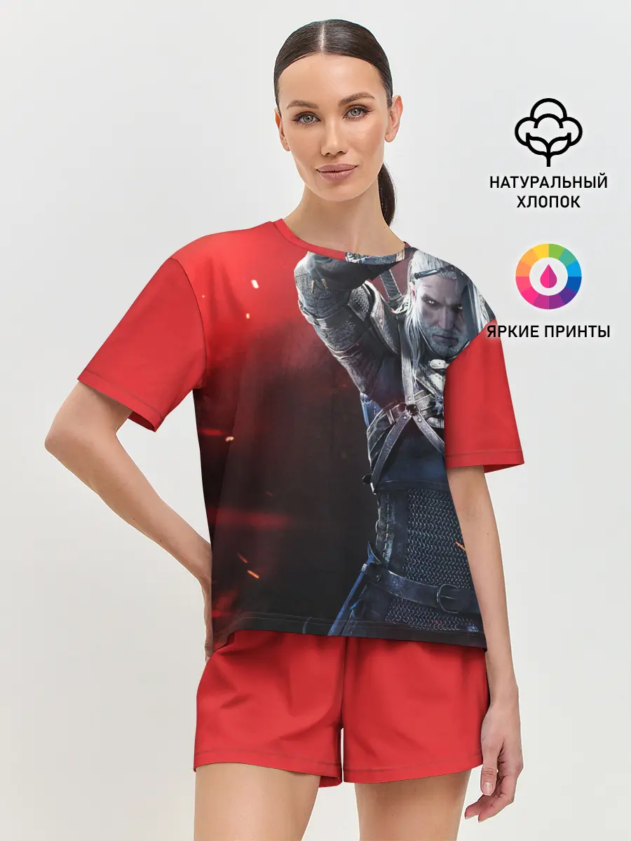 Женская пижама с шортами / ВЕДЬМАК