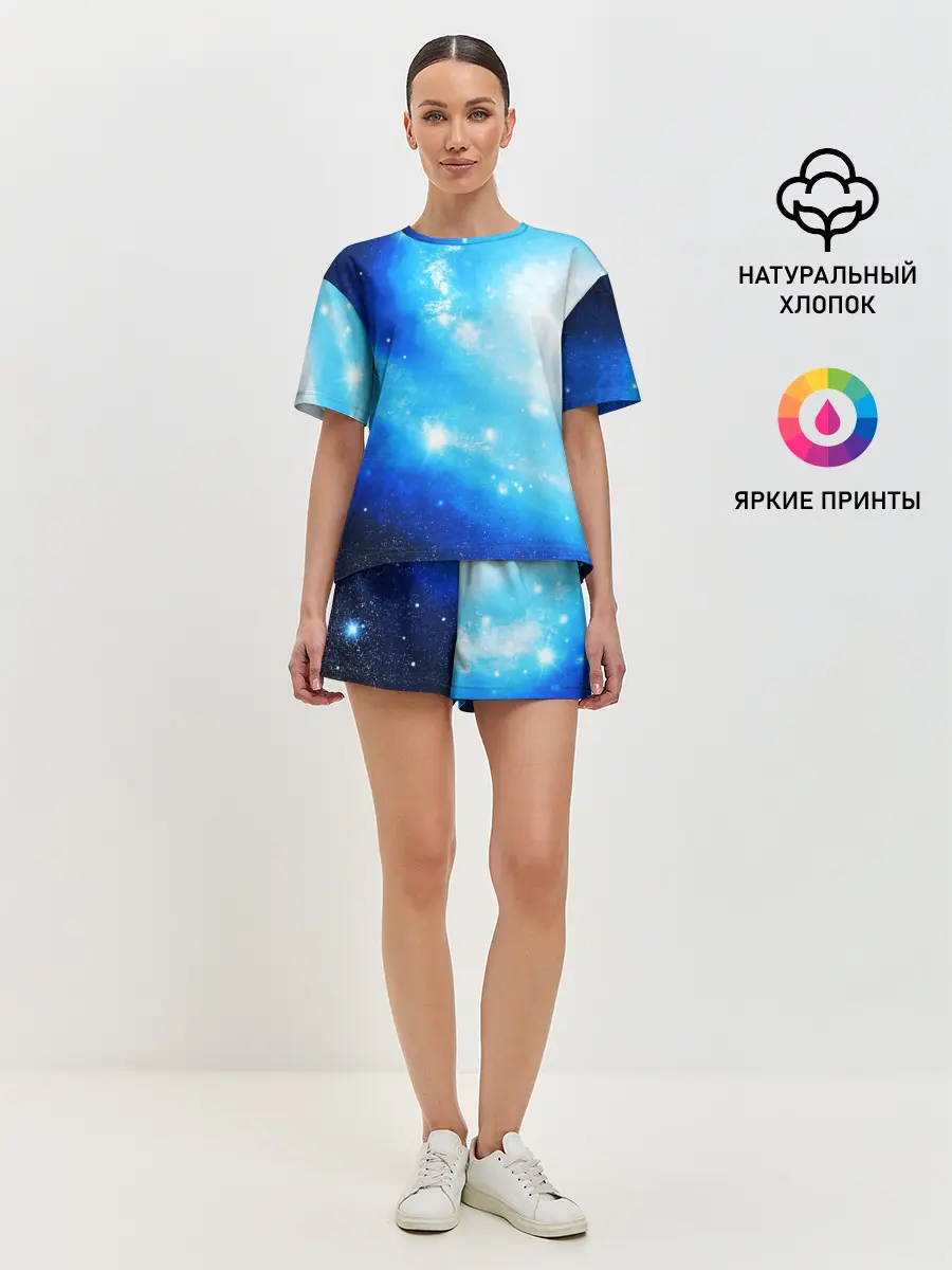 Женская пижама с шортами / ЗВЕЗДНОЕ НЕБО
