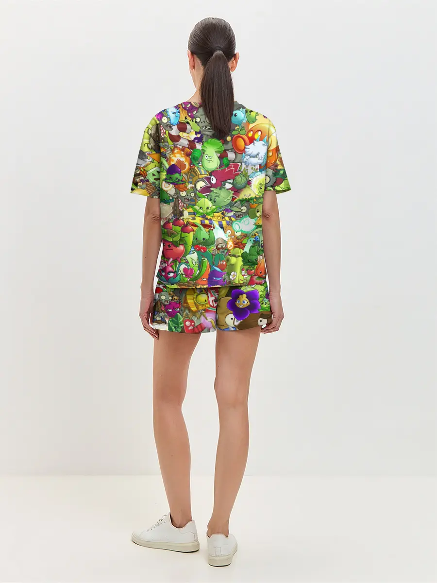 Женская пижама с шортами / Plants vs Zombies