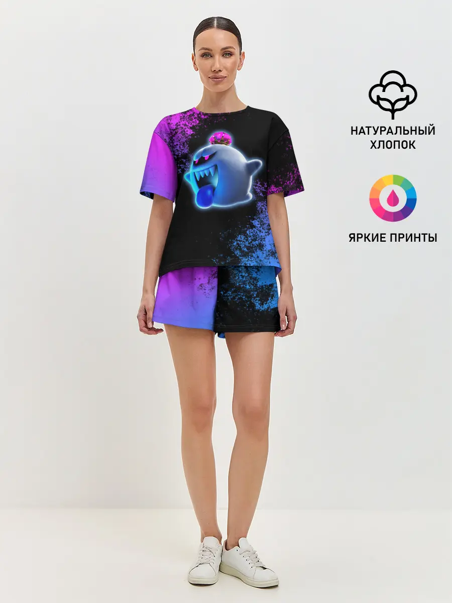 Женская пижама с шортами / Luigis Mansion