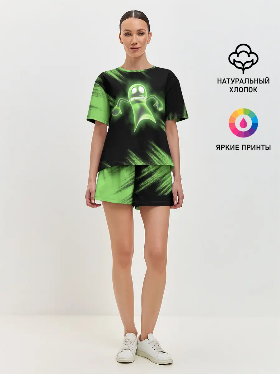 Женская пижама с шортами / Luigis Mansion