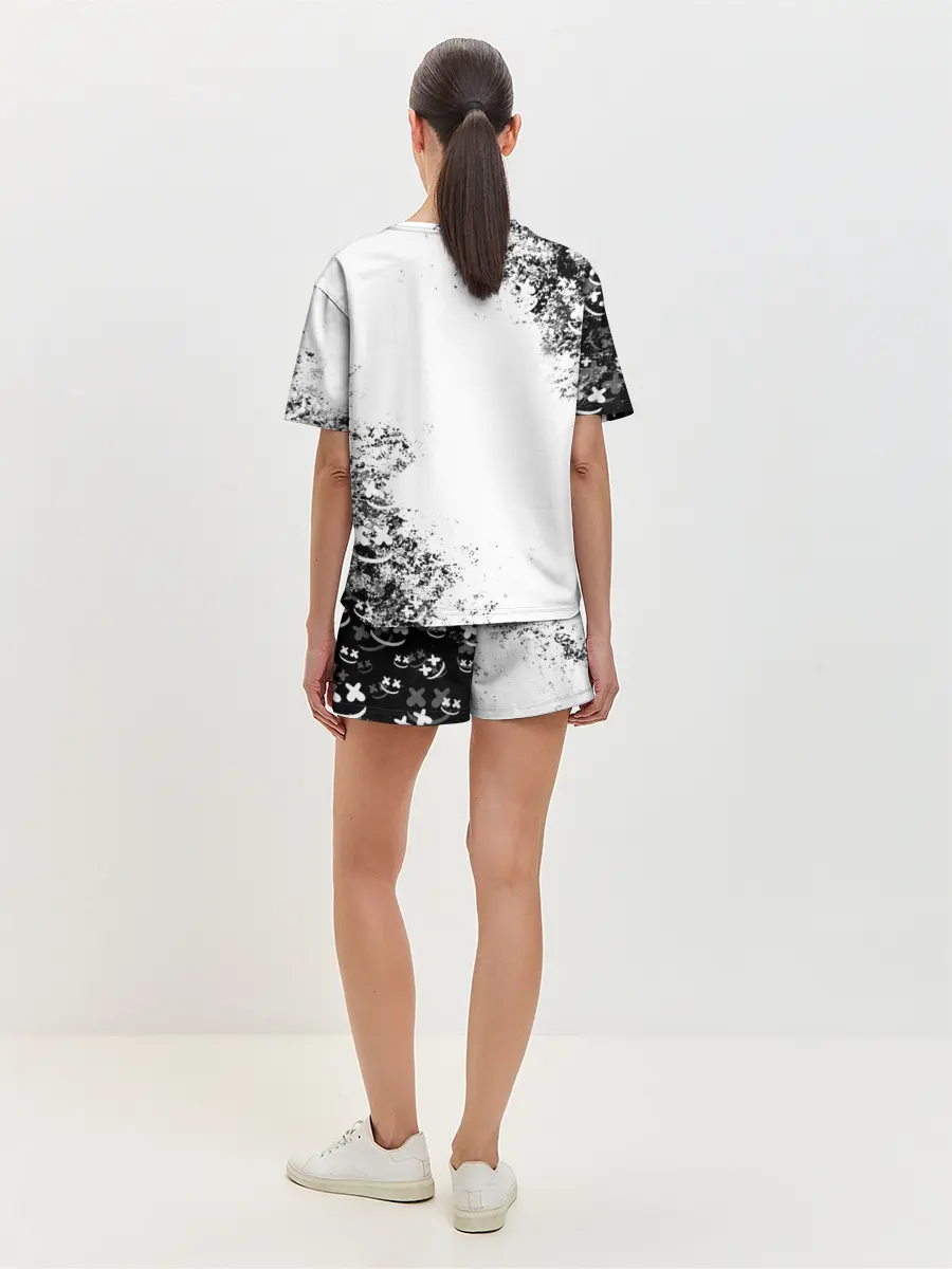 Женская пижама с шортами / Marshmello