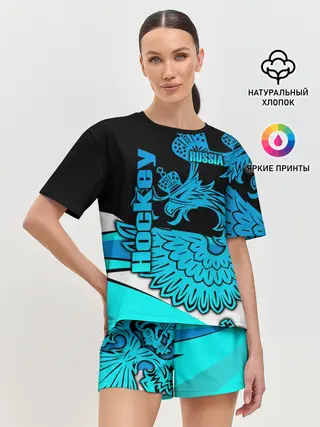Женская пижама с шортами / Hockey
