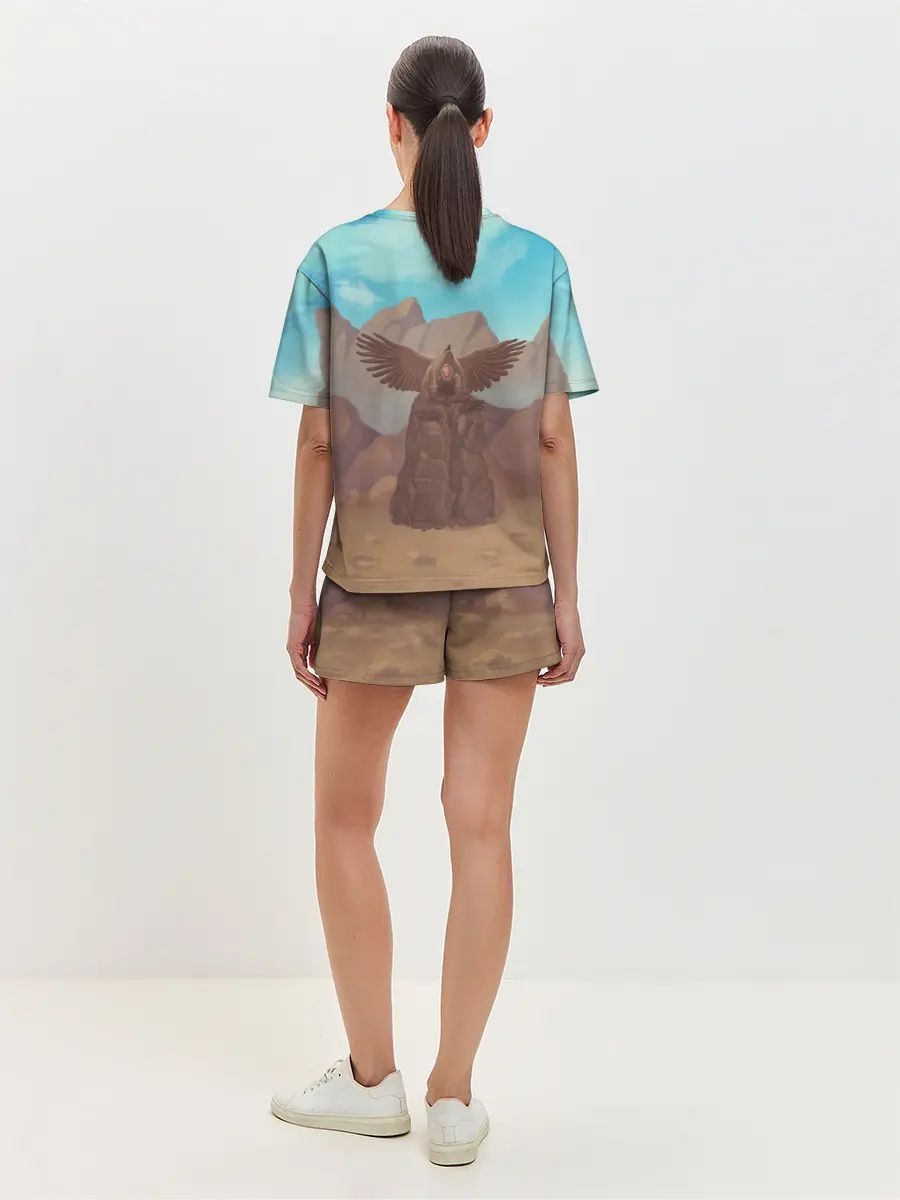 Женская пижама с шортами / Сэр Троглодит - Варвар