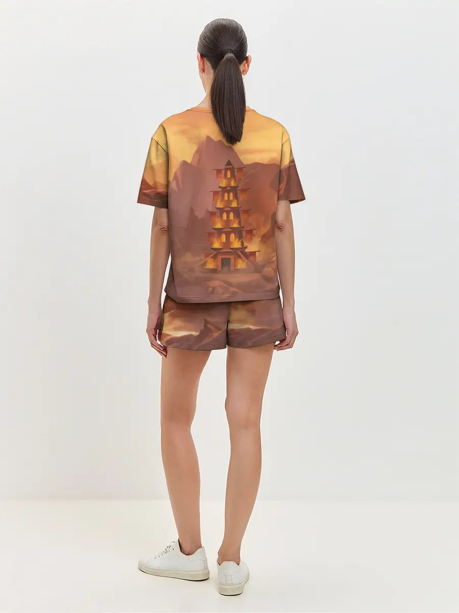 Женская пижама с шортами / Сэр Троглодит - Демон, инферно