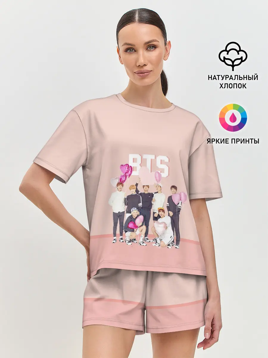 Женская пижама с шортами / BTS