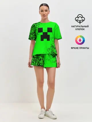 Женская пижама с шортами / MINECRAFT