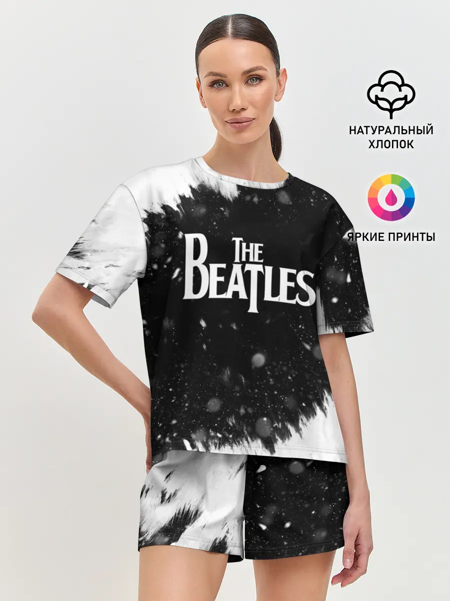 Женская пижама с шортами / The Beatles BW