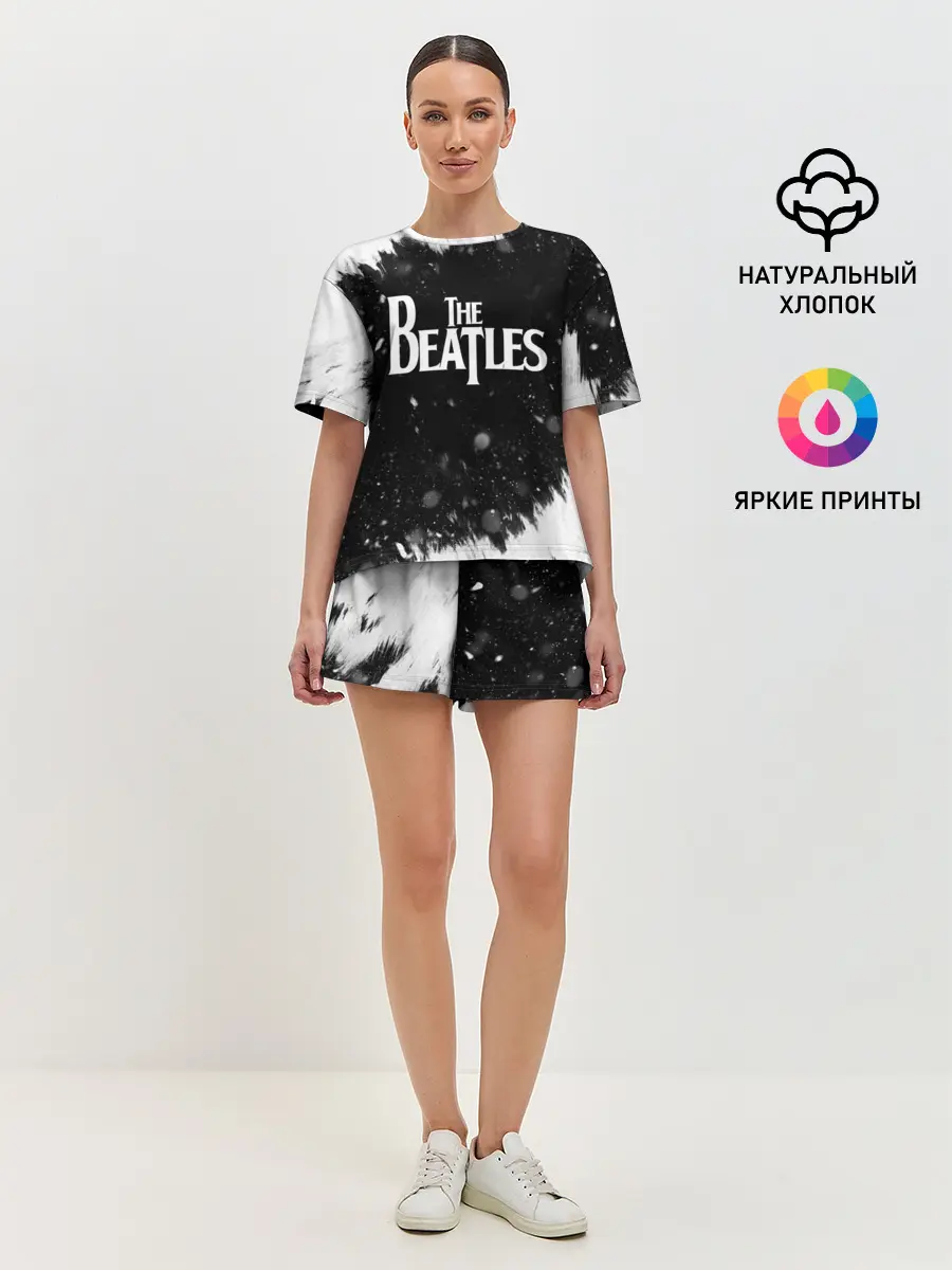Женская пижама с шортами / The Beatles BW