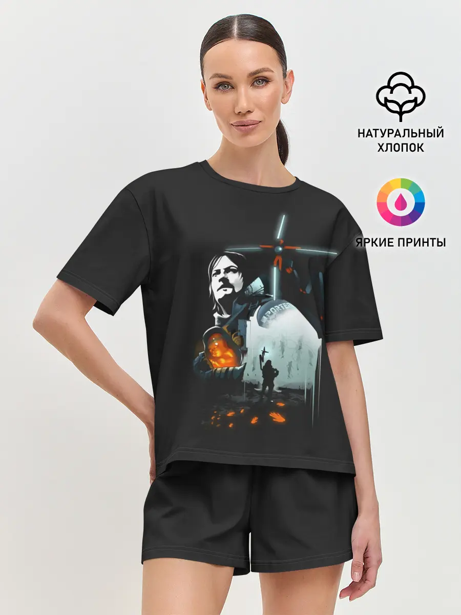 Женская пижама с шортами / Death Stranding