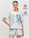 Женская пижама с шортами / Snow fox