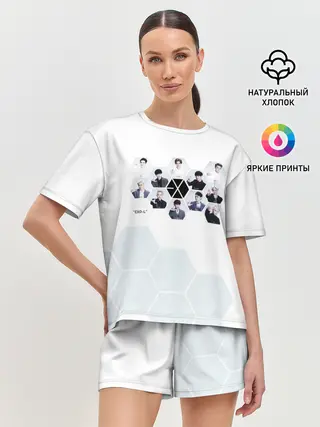 Женская пижама с шортами / EXO