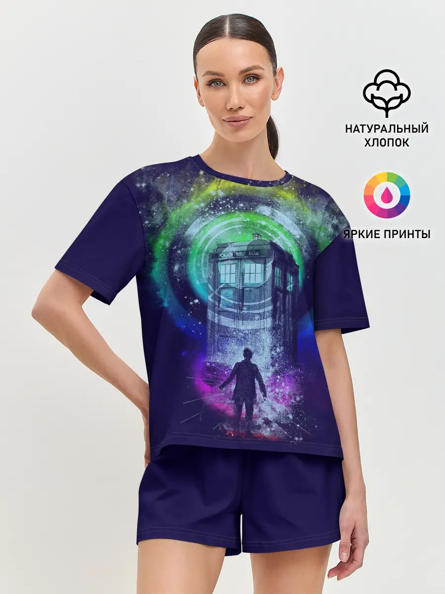 Женская пижама с шортами / Доктор Кто