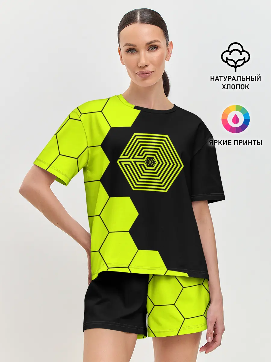 Женская пижама с шортами / EXO