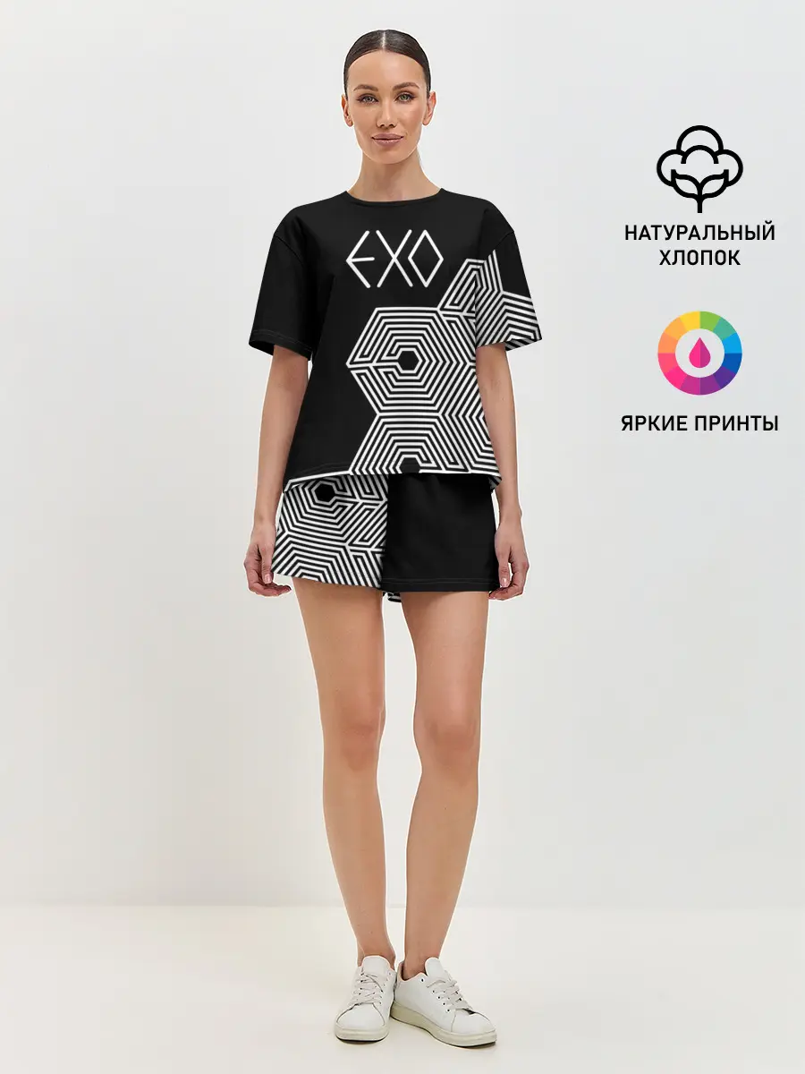 Женская пижама с шортами / EXO