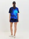 Женская пижама с шортами / СИНИЙ КОСМОС