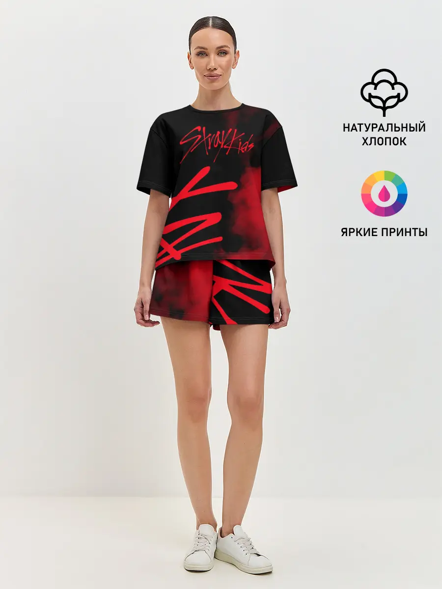Женская пижама с шортами / Stray Kids