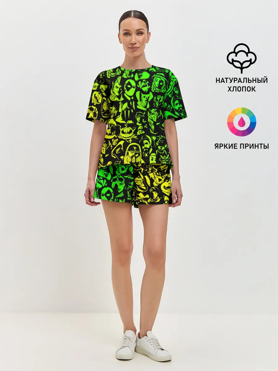 Женская пижама с шортами / ПЕРСОНАЖИ FORTNITE