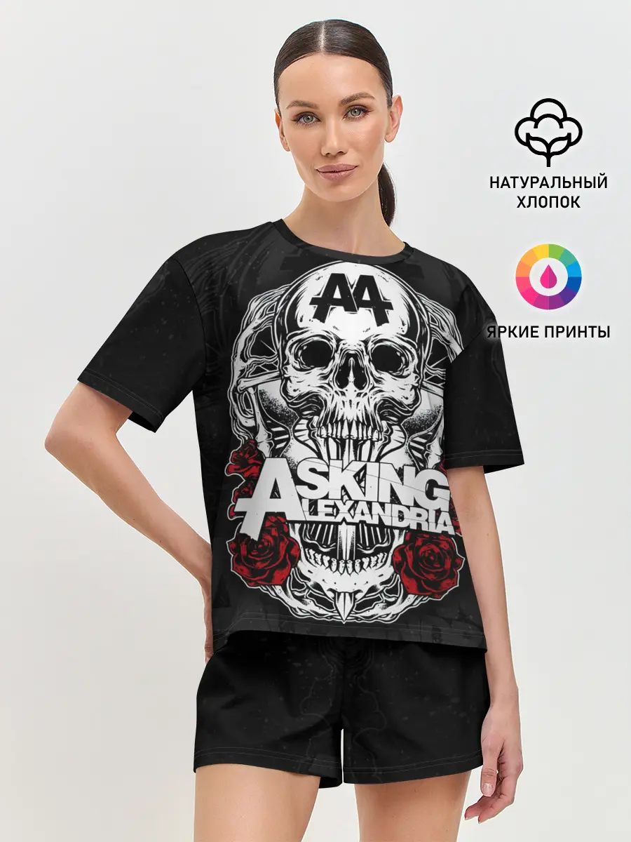 Женская пижама с шортами / Asking Alexandria