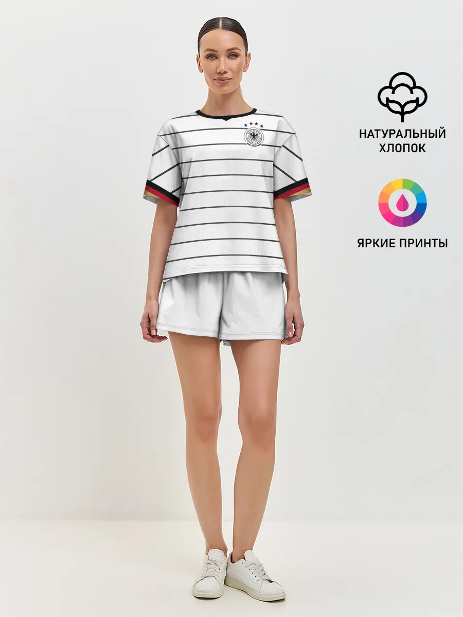 Женская пижама с шортами / Germany home 2020 EURO