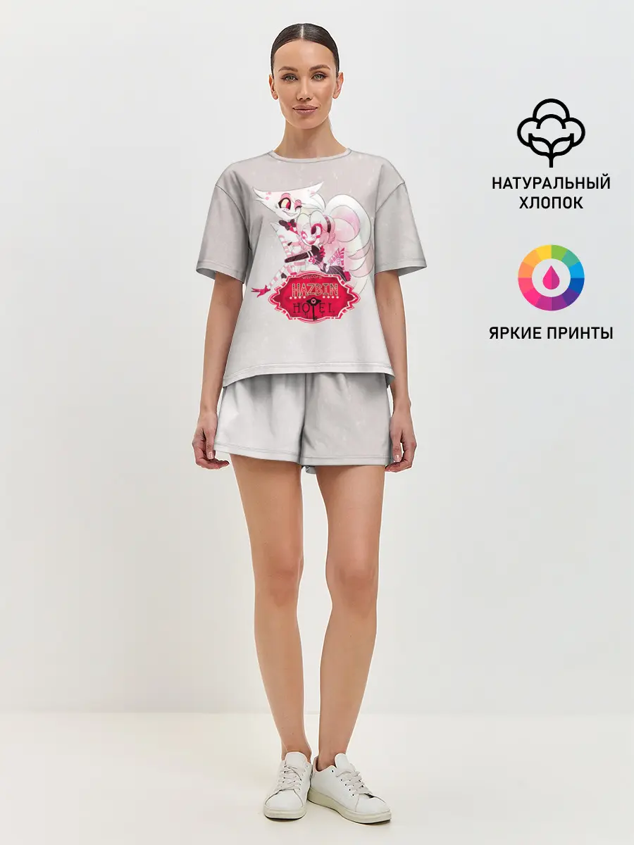 Женская пижама с шортами / Hazbin Hotel