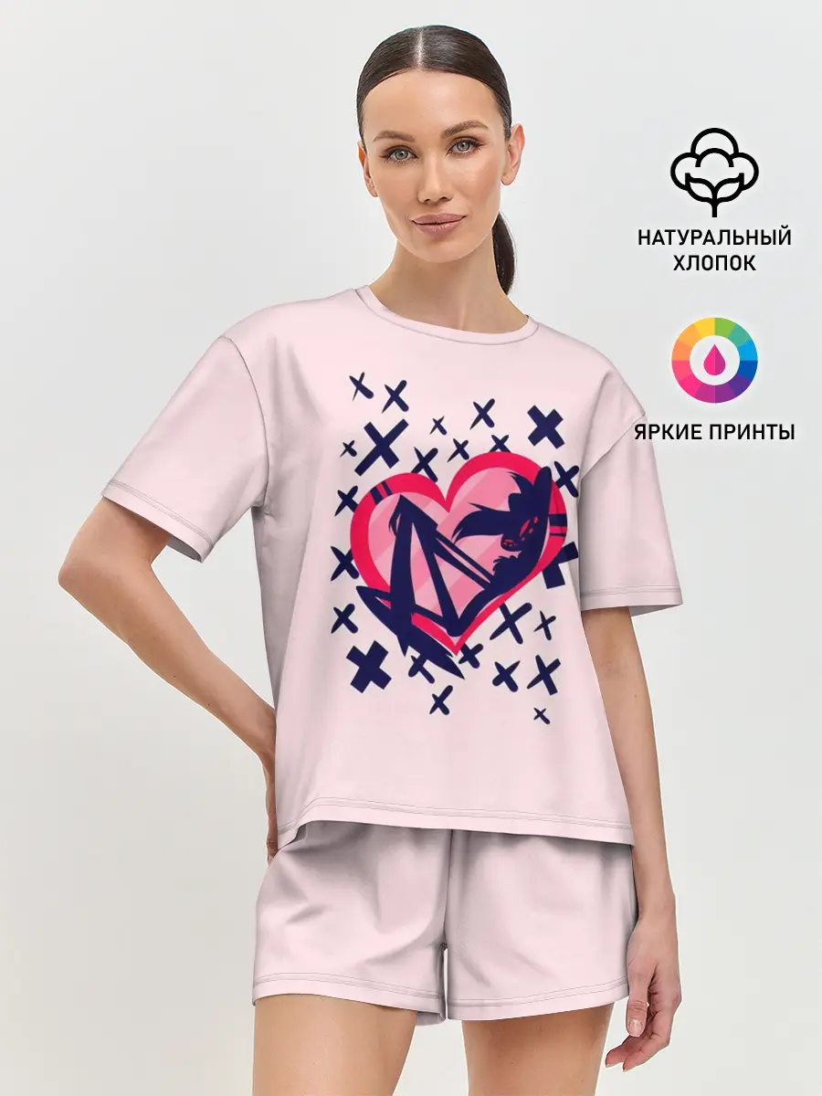 Женская пижама с шортами / Отель Хазбин