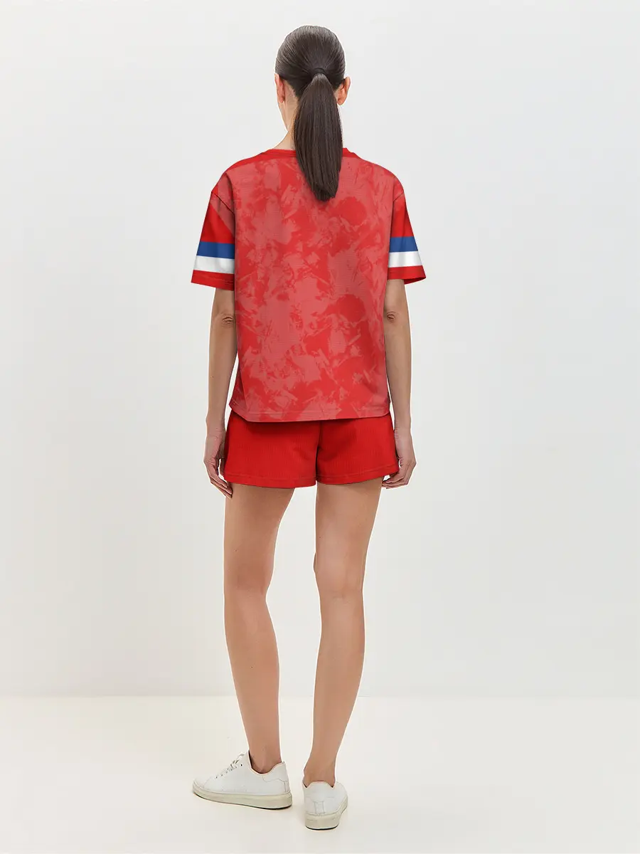 Женская пижама с шортами / Russia home EURO 2020