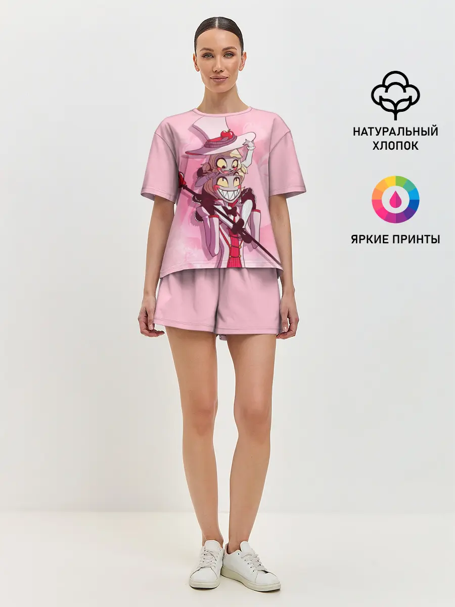 Женская пижама с шортами / Отель хазбин