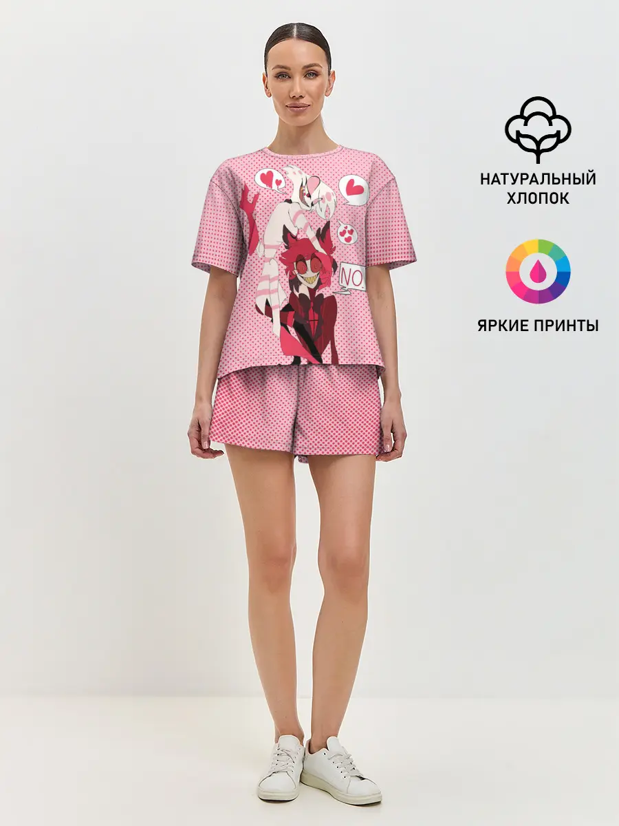 Женская пижама с шортами / Hazbin Hotel