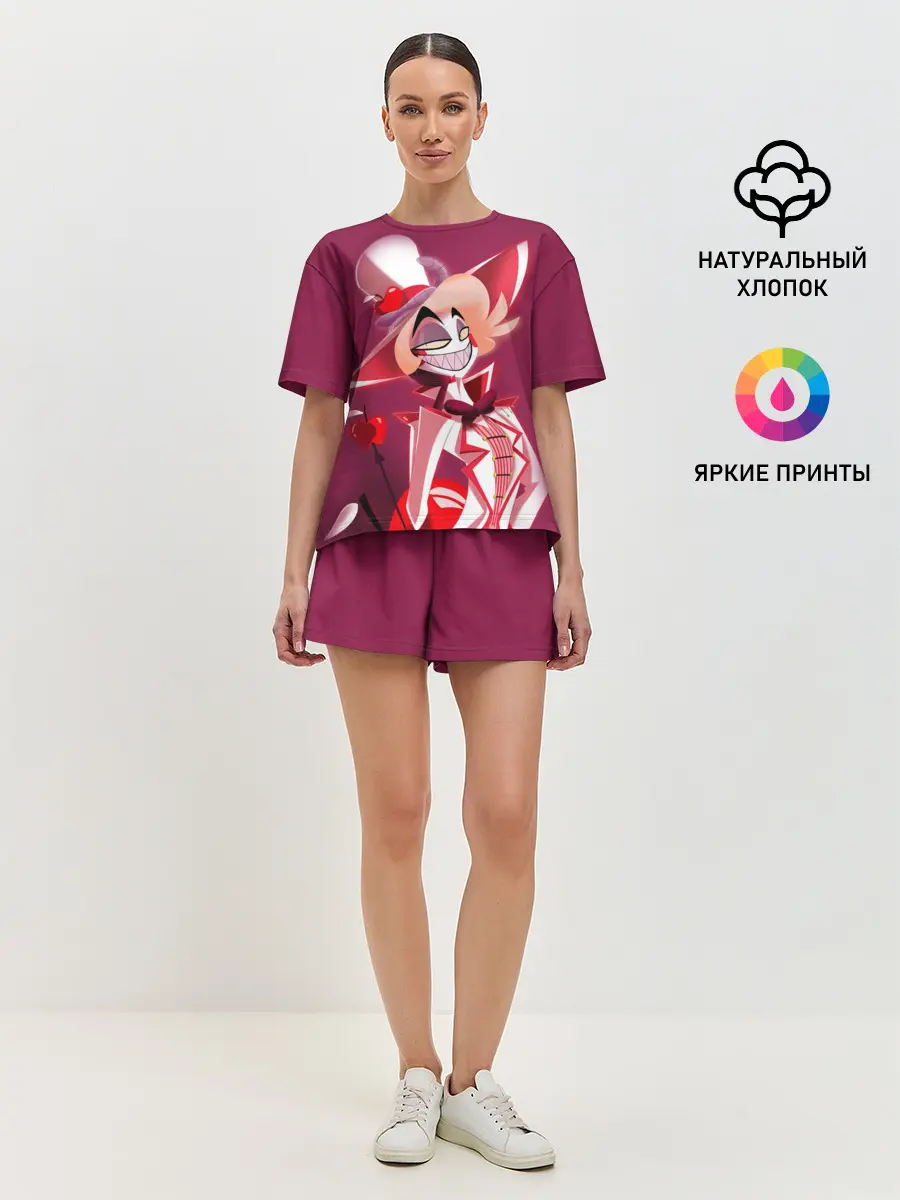 Женская пижама с шортами / Hazbin Hotel