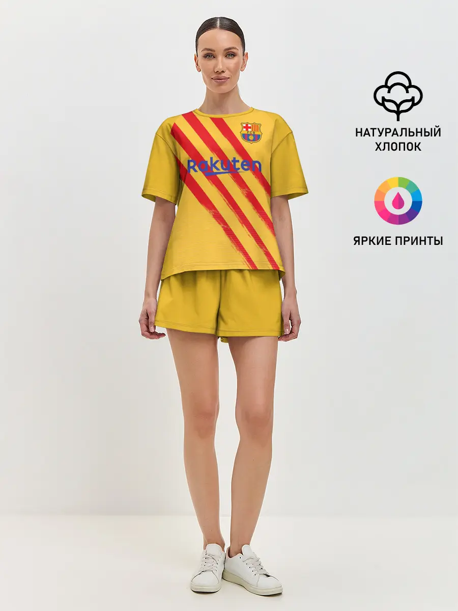 Женская пижама с шортами / Barcelona 4-th kit 19-20
