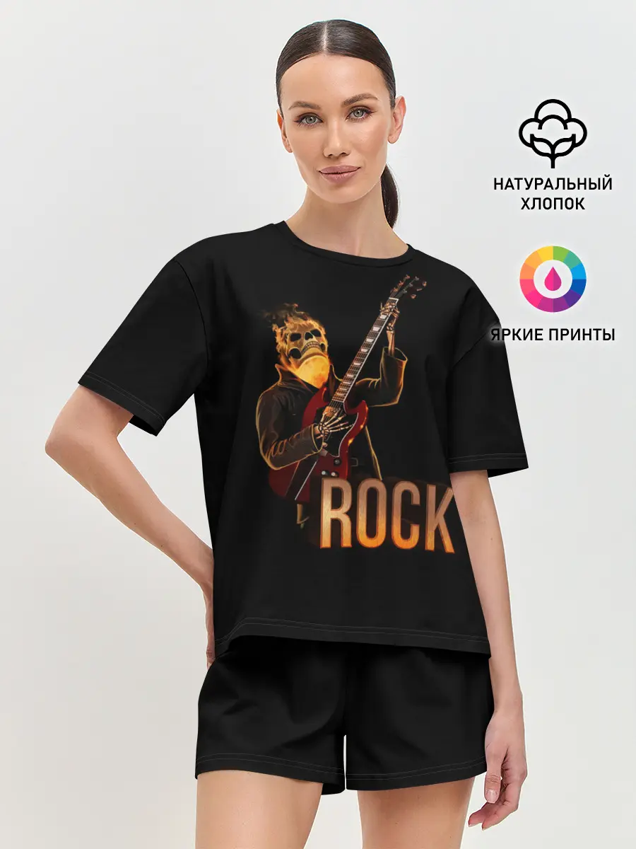 Женская пижама с шортами / rock