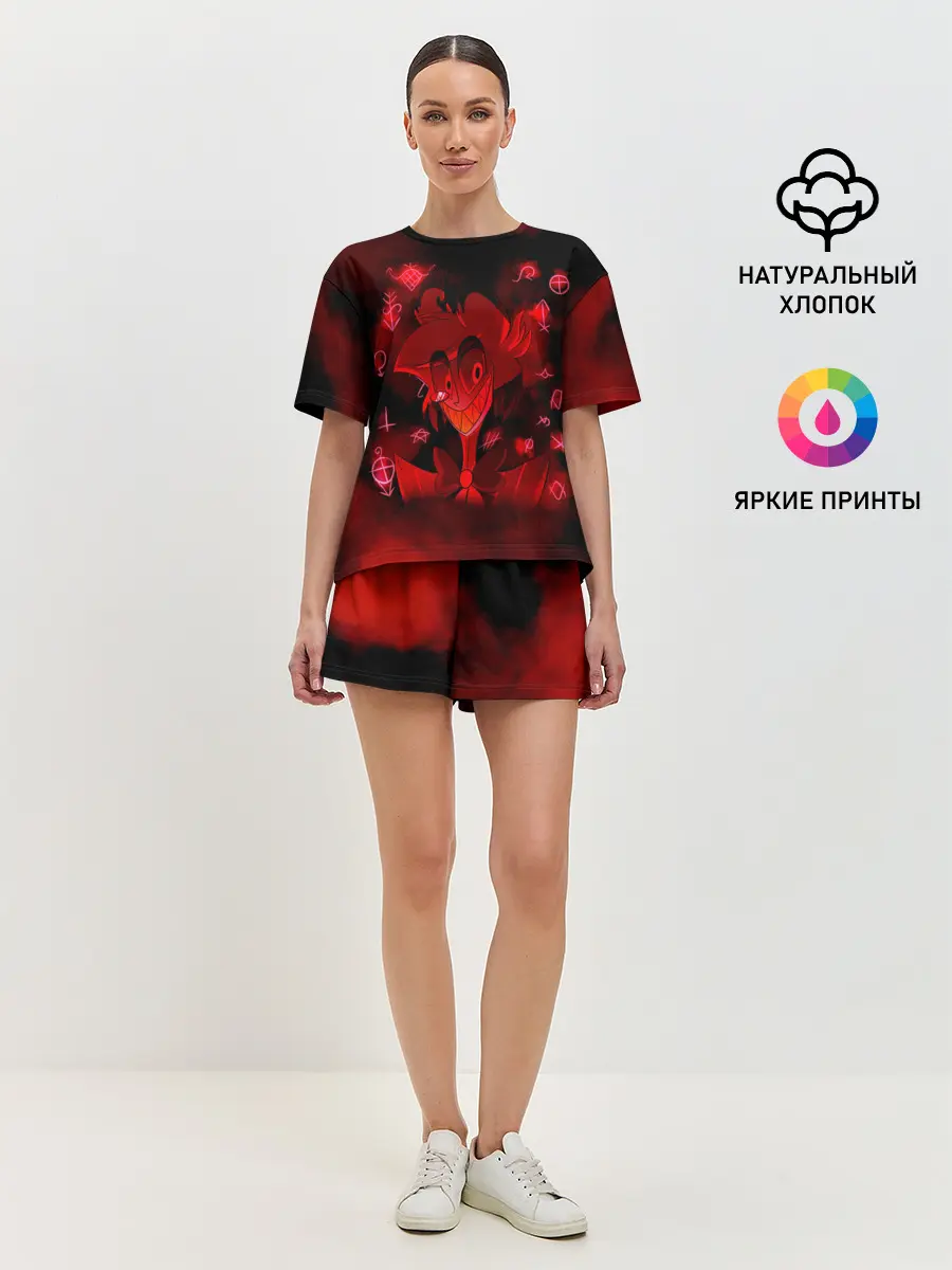 Женская пижама с шортами / Hazbin Hotel