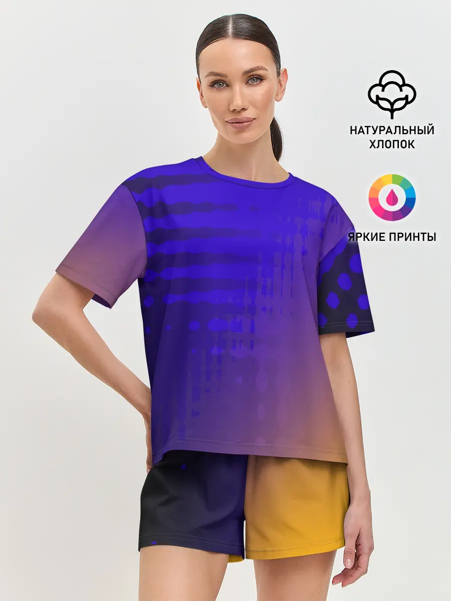 Женская пижама с шортами / Градиент PRO