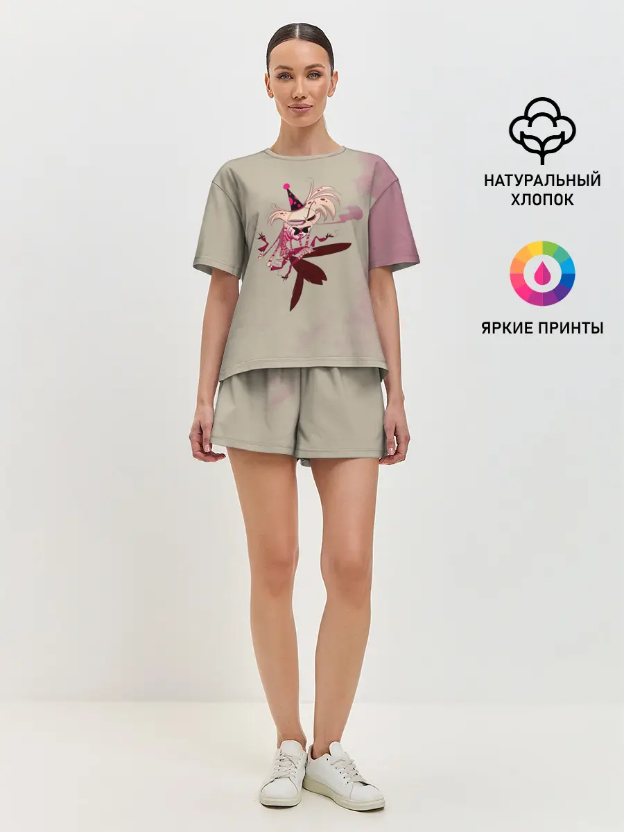 Женская пижама с шортами / Hazbin Hotel