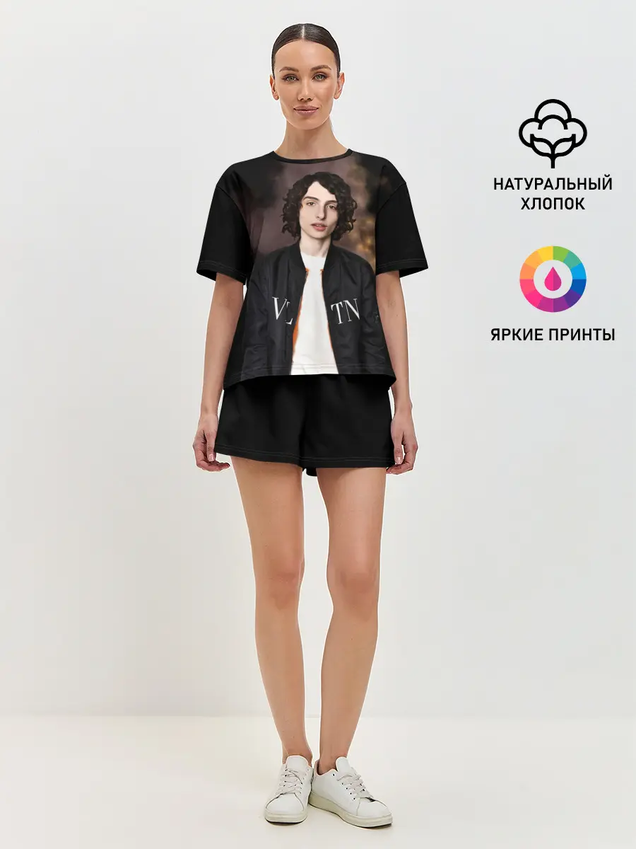 Женская пижама с шортами / finn wolfhard