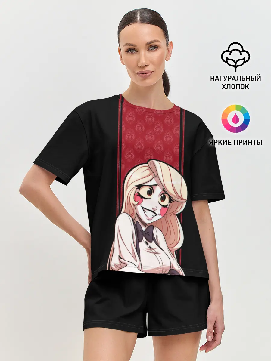 Женская пижама с шортами / Hazbin Hotel. Charlie