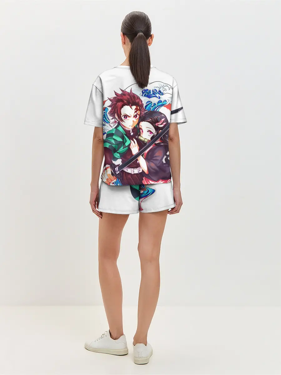 Женская пижама с шортами / Клинок рассекающий демонов