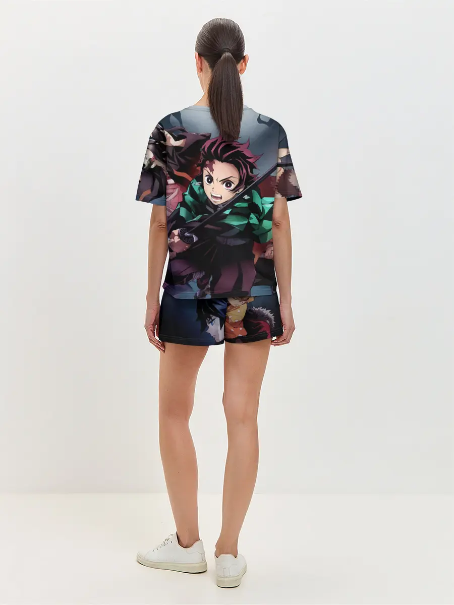 Женская пижама с шортами / Клинок рассекающий демонов