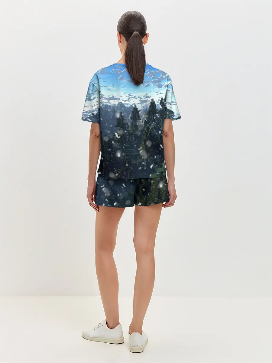 Женская пижама с шортами / Minecraft / Майнкрафт