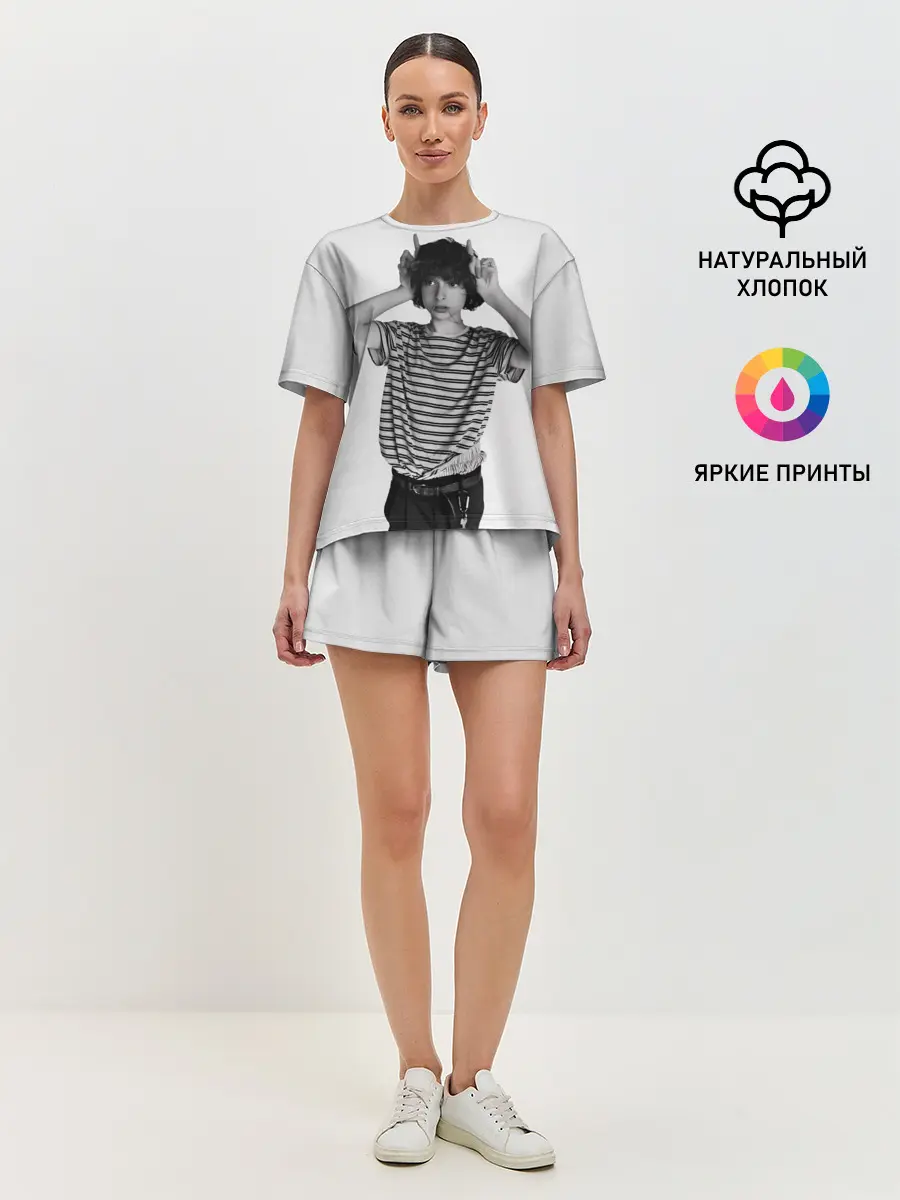 Женская пижама с шортами / finn wolfhard