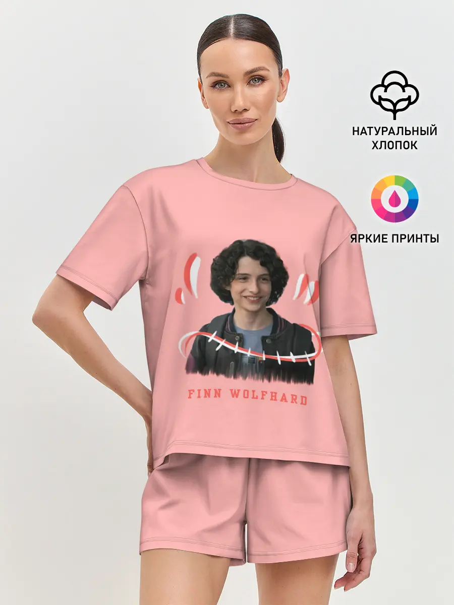 Женская пижама с шортами / finn wolfhard