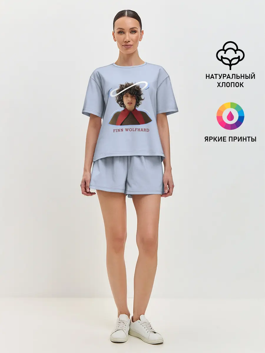 Женская пижама с шортами / finn wolfhard